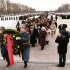 Возложение цветов и венков на Пискаревском мемориальном кладбище в Санкт -Петербурге